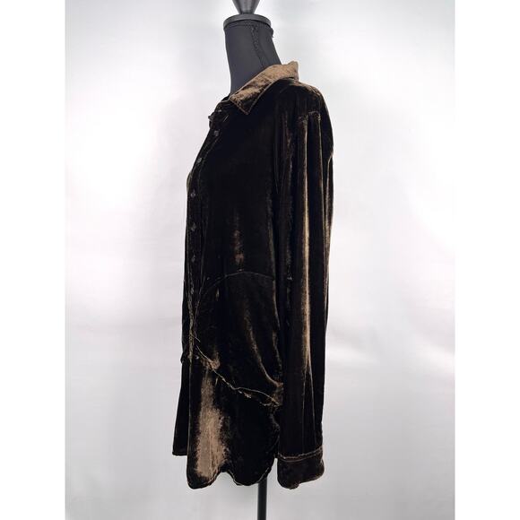 Dear John Hazel Chocolate Tunic Blouse M - Picture 6 of 15